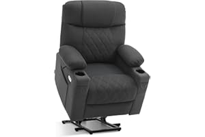 ‎M MCOMBO M MCombo Fernsehsessel mit Aufstehhilfe Elektrisch 2 Motoren, Rückenlehne & Beinstütze getrennt verstellbar, Relaxsessel mit Liegefunktion Elektrisch 7501 (Mikrofaser-Stoff, Dunkelgrau)