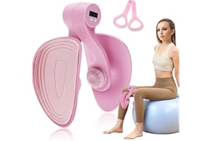 Senprity Thigh Master Thigh Exerciser Inner Thigh Exerciser with Digital Display Includes 5 Resistance Bands Leg Workout Equipment for Postpartum Mothers/Sedentary/Thigh Fat/Buttocks Flat People