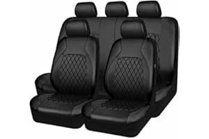 ZQYCD Voiture Ensembles De Housses Siège pour Peugeot 106 205 206 206 S 206 SW 206 SW 206Cc 207 207Cc 207 SW 208, Cuir Housses Siège Avant Et Arrière ImperméAble Confortable Interieu Accessoire