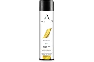 ARIES SOLUZIONI NATURALI Shampoo Per Cuccioli Di Cane e Gatto e Balsamo 2:1 Ultra Delicato Con Camomilla Aloe Calendula e Malva Bio Puppy 250ml