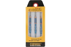 CUESOUL TERO AK7 Ejes de Dardos de Carbono/vástago Telescópico de Resorte Incorporado, Juego de 3 Piezas