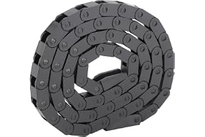 Kabelkedja, 7 X 7mm Svart Bridge Typ Nylon Energi Dragkedja Kabelspår för 3D -skrivare CNC -maskinverktyg