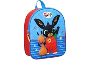 VADOBAG Bing Hello There (3D) - Backpack - With the print of your favorite hero! - ideal for the young adventurer - Blue - Red, czerwony, Rozmiar uniwersalny, Retro