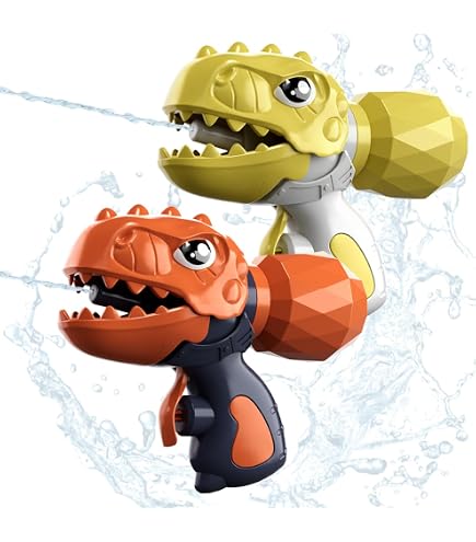 Dinosaurier Wasserpistole Für Kinder – Bis 7 M Reichweite, 150 Ml Tank, Rot
