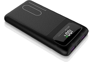 YOOSANG Power Bank 10000mAh 22.5W USB C Szybkie Wyjście 3A Przenośne Szybkie ładowanie PD3.0 i QC4.0 Akumulator do iPhone'a Samsung OPPO One Plus Xiaomi iPad itp (Black-1)