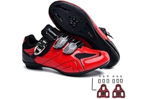 MEIJU Mateju Chaussures de Cyclisme de vélo de Route Respirantes Chaussures de vélo pour Homme/Femme avec Look SPD-SL Delta Cleats Chaussures Indoor/Outdoor
