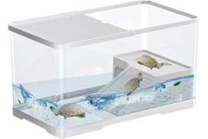 GHJKLDHA Aquarium pour Tortue et Reptiles - Habitat pour Écrevisses, Ermites, Crabes