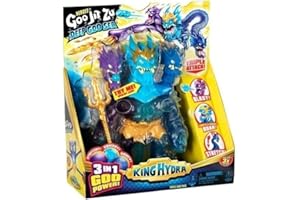 BANDAI - Heroes of Goo JIT Zu Figura King Hydra 3 Cabezas – Juguete Estirable y Aplastable, Súper elástico y Resistente – Muñeco Coleccionable Dragón Multicolor – Regalo para Niños +4 Años