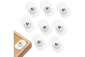 JYNXOR 8 Pcs Mini Roulettes Pour Meubles Pivotantes Autocollantes à 360°, Roulette Pour Petit Electromenager, Appareils De Cuisine, Cafetières Et Meubles, Roulettes Lisses Pour Boîtes De Rangement
