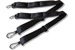 yinfente Lot de 2 sangles d'épaule rembourrées universelles réglables avec crochets pour ordinateur portable et violon