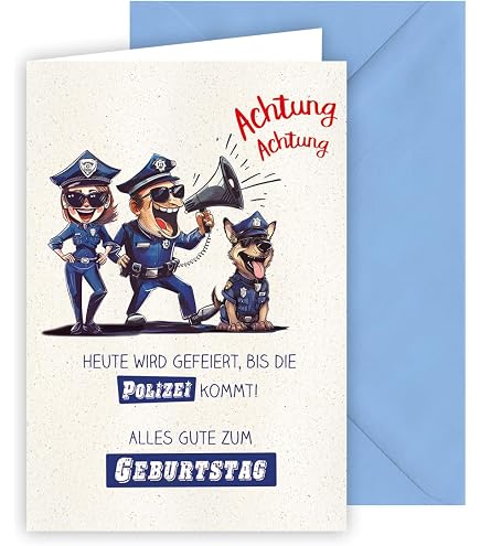 Lustige Polizisten-Karte – Für Abschluss, Beförderung Oder Ruhestand