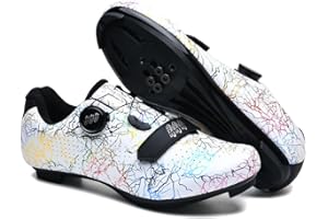 Hixingo Chaussures de Cyclisme pour Hommes et Femmes, Chaussures de Vélo Route Antidérapantes, Chaussures VTT Unisexes en Plein Air, Chaussures de Vélo avec Nylon Semelle
