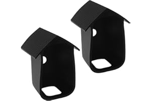 SING F LTD 2 custodie protettive in silicone antipioggia compatibili con eufyCam 2C/2C Pro Wireless Home Security Camera System Camouflage e Accessorize Nero