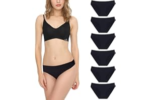 Donppa Bragas Mujer sin Costuras Invisible Señoras Braguitas Low Rise Suave Ligera Bikini Braguitas, Pack de 3/6