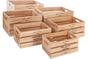 ATMOSPHERA CREATEUR D'INTERIEUR - Set di 6 cassette in legno Facto