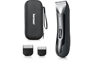 KENSEN Afeitadora Corporal Masculina, Depiladora Corporal Hombre en Seco y Húmedo, para Barba, Axilas, Pecho, Piernas y Genitales, Gris