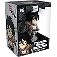 Youtooz Attacking Mikasa Figure, 5.1" Inch Attack on Titan Mikasa Vinyl Figure, Collectible Mikasa Ackerman from Attack on Titan by Youtooz, White