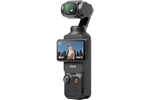 DJI Osmo Pocket 3 – fickstorlek 4K vloggkamera med 1 tum CMOS, 120 fps video, 3-axlad stabilisering, ansikts-/objektspårning, roterbar 2-tums pekskärm, perfekt för YouTube och fotografering
