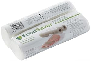 FoodSaver sacs de mise sous vide réutilisables, Sans BPA, 2 rouleaux, 20cm x 6,7m, FSR2002I