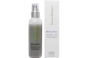 ‎NATURA BALANCE Microsilber Gesichts- und Körperspray 100 ml Spray Microsilver Mikrosilber Silberspray BG Aftersun Sonnenbrand Silbercreme vegan Made in Germany