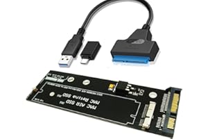 Sintech 7+17Pin to SATA Adapter with USB Cable,Compatible with SSD from 2012 Year MacBook Air/Pro Retina
