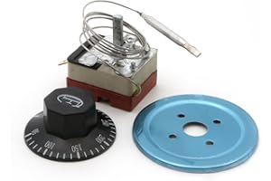 Xuniu Interruttore di Controllo della Temperatura del termostato quadrante per Forno Elettrico AC 220V 16A