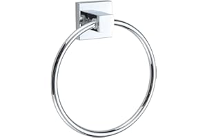 BGL Anello portasciugamani da parete minimalista cromato per bagno