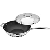 Stellar 7000 30cm Stainless Steel Non Stick Wok/Stir Fry Pan and Lid