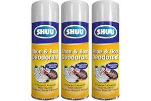 AMBERLINNEN LTD 3 x 300ML Shoe & Boot Deodorant Spray Smell Remover for Foot Neutralizes Odor
