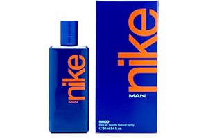 NIKE - Indigo, Eau de Cologne pour homme, 100 ml, Parfum en spray, Eau de toilette naturelle et masculine, Arôme boisé fruité, Parfum jeune, captivant et longue durée