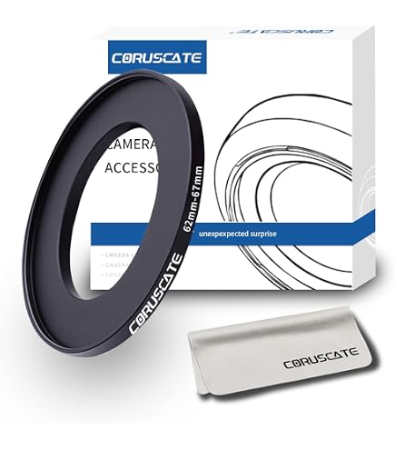 Anello Adattatore Step-Up Vhbw Da 40,5 Mm A 55 Mm Per Obiettivi Fotocamera – Filettatura In Metallo Nero, Per Filtri E Accessori - 5