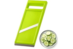 AONAYO Trancheuse à légumes portative en acier inoxydable mandoline cuisine,portable mandolines de cuisine,lavable au lave-vaisselle, avec poignée ergonomique mandoline japonaise,adaptée aux pommes de terre