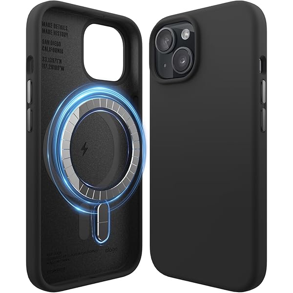 elago Magnetische Portemonnee Kaarthouder 2 Kaarten Compatibel met MagSafe&iPhone 17,16,15,14,13,12 Serie-Telefoonportemonnee, Duurzame Siliconen, Bescherming Tegen Krassen en Beschadigingen