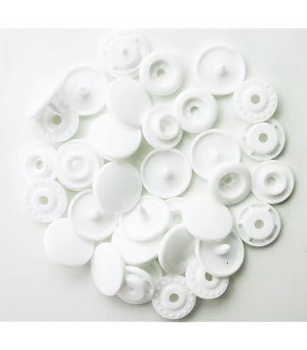 BetterJonny – Set Di 150 Bottoni Automatici A Pressione In Resina, 20 Mm, 15 Colori, Con Scatola Portaoggetti