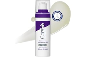 CeraVe - Sérum Rétinol Visage Skin Renewing - Sérum Anti-Rides - Peau Plus Lisse Après 8 Semaines* - Rétinol + Acide Hyaluronique + 3 Céramides - Tous Types de Peaux, Peaux Sensibles - 30 ml