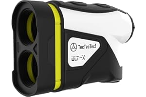 TECTECTEC Golf Rangefinder - Laser Range Finder with 1,000 Yards Range, Slope, Vibration, Easy Flagseeker and On/Off