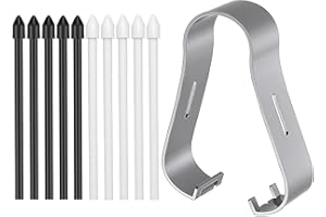 SUEEWE 10 szt. zapasowych końcówek do Samsung S Pen Galaxy Tab S6 Lite/S10 Lite/S10 FE/S10 FE+ Plus/S10 Ultra/S10 Ultra/S10+ Plus / S9 FE+ Plus / S9 FE/S9 Ultra/S8/S7 Nero+++N