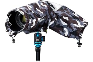 JJC Copertura antipioggia per fotocamera Nikon Z7 Z6 D780 D850 D810 D800 D7500 D7200 D5600 D5500 Canon EOS 7D Mark II 5DS R 850D 800D 760D 750D 90D 80D Sony A99II 77II