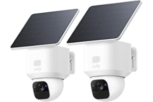 eufy Security SoloCam E30 Camera Surveillance WiFi exterieure sans Fil, Rotation 360°, Suivi IA, clarté 2K, Compatible HomeBase S380, aucuns Frais mensuels, 2 Pack