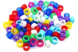 BELIEVEWANG Bagues de jambe d'anneau d'oiseau 100pcs pour Perrot Finch Diamètre Canary 3mm 4mm 5mm 2mm Bague à oiseaux