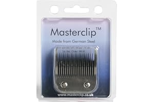Masterclip Cuchilla de corte para perros A5, cuchillas de corte 50F, 40F, 30F, 15F, 10F, 9F, 7F, 7, 5F, 5#, 4F, 4# 3F, 3# 2F, 2# 5/8N, compatible con hoja de dedo del pie, Oster y Andis (2#)