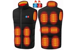 Y.A. LOTUS Gilet chauffant pour homme et femme, gilet chauffant sans manches, veste chauffante Usb pour l'extérieur, randonnée, moto, chasse, camping, ski(Pas De Batterie)
