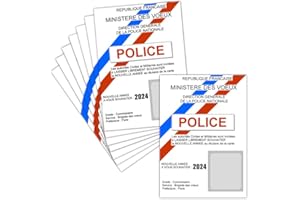 MERCI-FACTEUR.COM Carte de Voeux 2024 Humour — 8 Cartes Postales ➽ 3 Formats Dispos — Carte La Nouvelle Année 2024 De La Police