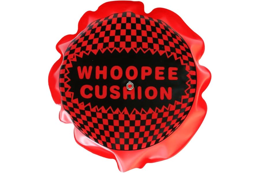 Lotsdonxia 16cm Self-Inflating Whoopee Cushion – Durable Rubber & Sponge Classic Prank, Novelty Fart Sound Gag Toy