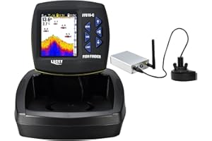 LUCKY Bait Boat Fish Finder 300 m Distanza Telecomando con Display LCD da 3,5 Pollici e Base Grande