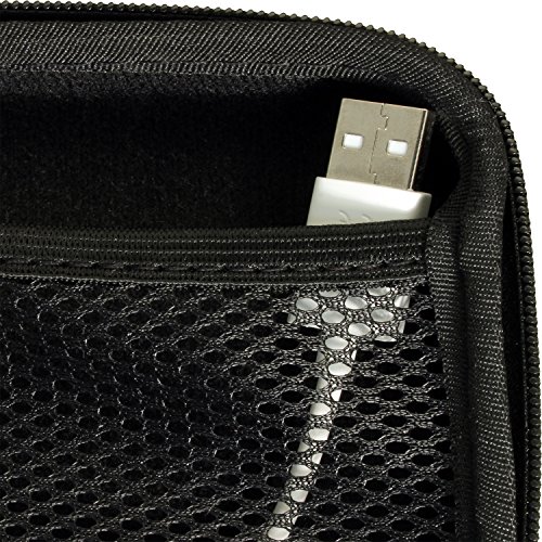 igadgitz Rot EVA Hart Festplattentasche Schutzhülle für Toshiba Stor.E Aiv TV Kit, Canvio Ready, Canvio Plus, Canvio Basics, Canvio Aeromobile, Canvio Aerocast Tragbare Externe Festplatte Etui Case - 4