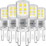 Lepro 2.6W G9 LED Lampe 320 Lumen, Kein Flackern, 6000k kaltweiß G9 LED Leuchtmittel Ersatz 30W G9 Halogenlampe, 300° Abstrah