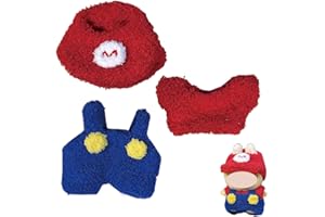 MDFULXG Mini Plüsch Puppen Kleidung Outfit nur Bekleidungs zubehör für 17cm Labubu,labubu kleidung:Spiel-RPG-Outfits