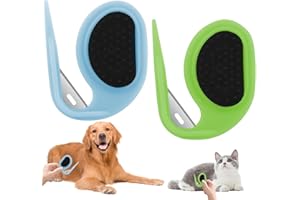 Euleryoo Cortador de Nudos pelo Gato, Knotting Comb Gato, Peine de nudo abierto para mascotas, Pet Knotting Comb,peine de depilación, desenredante de pelo, Dog De Knotting Comb para pelo largo rizado