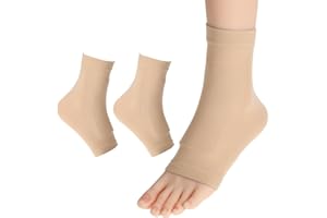 CIATBYYJ Lace Bite Gel Pads Ice Skating Padded Front Foot Protection Sleeve, Ice Skate Boots Lace BIte Guards Instep Gel Sleeve for Skating Universal Size (Skating Front Foot Pads Sleeve)